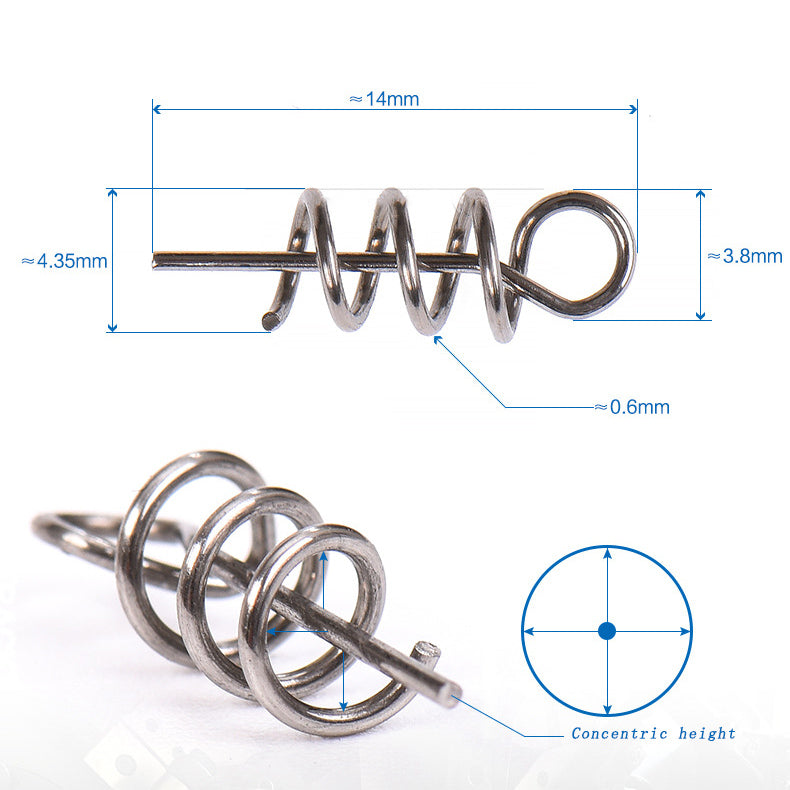 Soft Lure Spring Fishing Screw