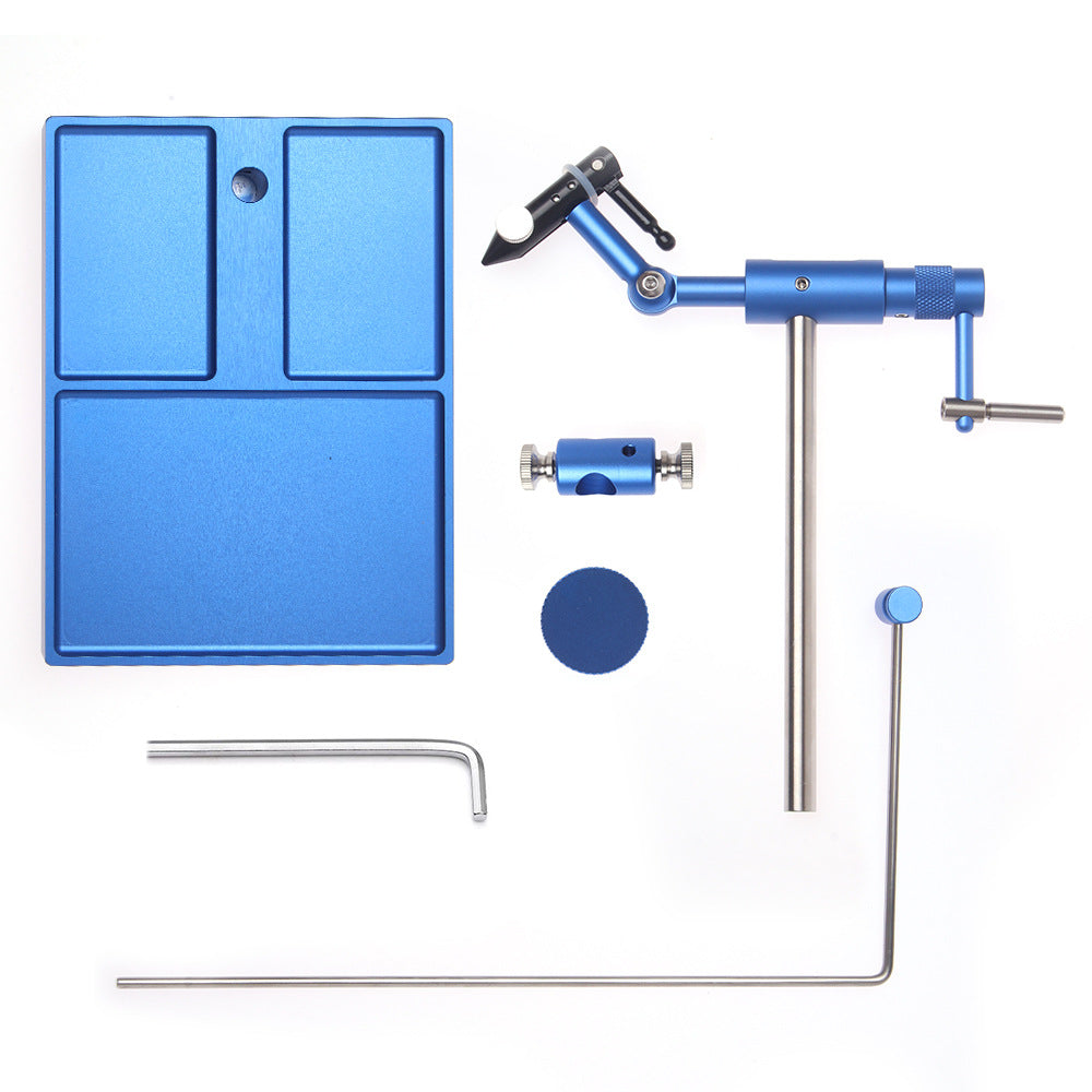 Fly Tying Platform Rotating Fly Iron Plate Tie Hook Tools Set