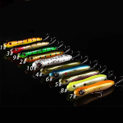 10cm/4inch pencil lure blank catfish rattle